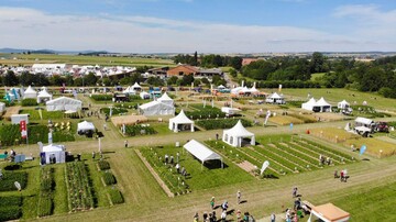 Die Feldtage von oben.