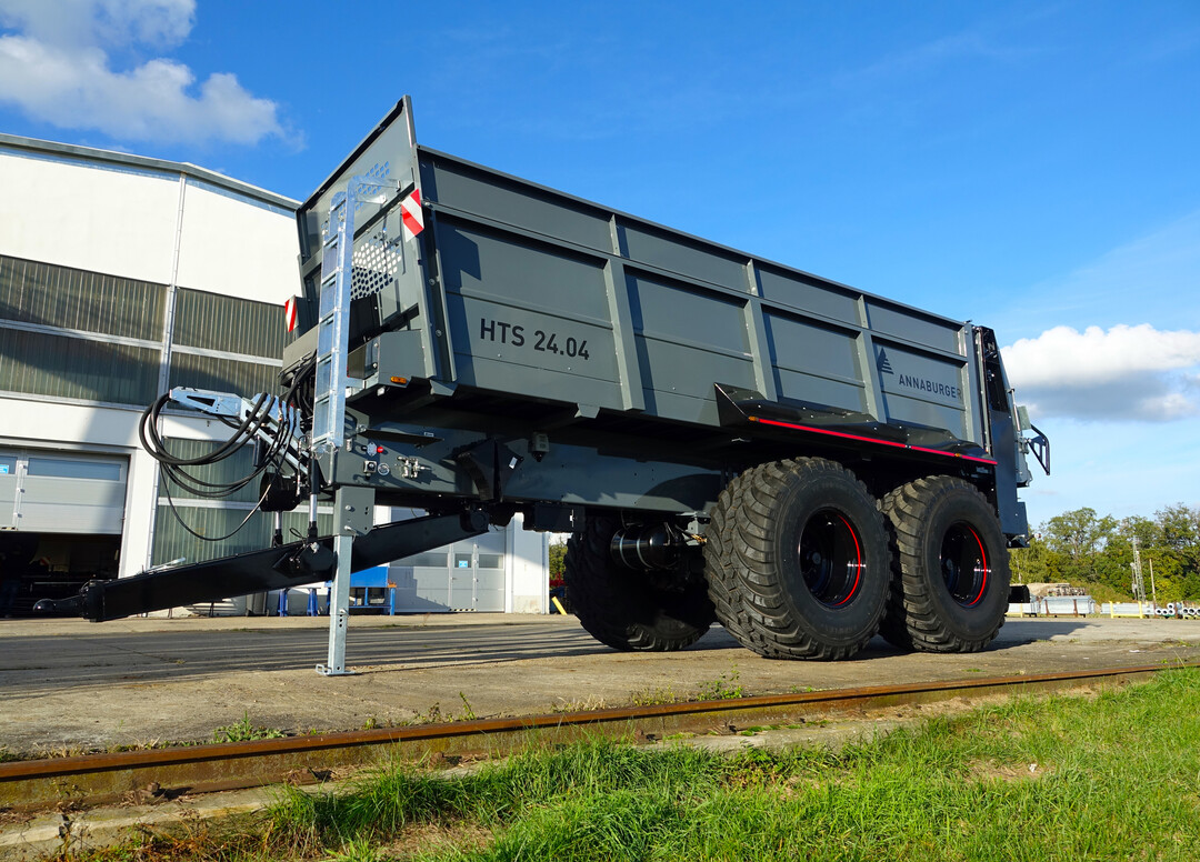 Der Dungstreuer von Annaburger ist mit Wiegeeinrichtung ausgestattet.