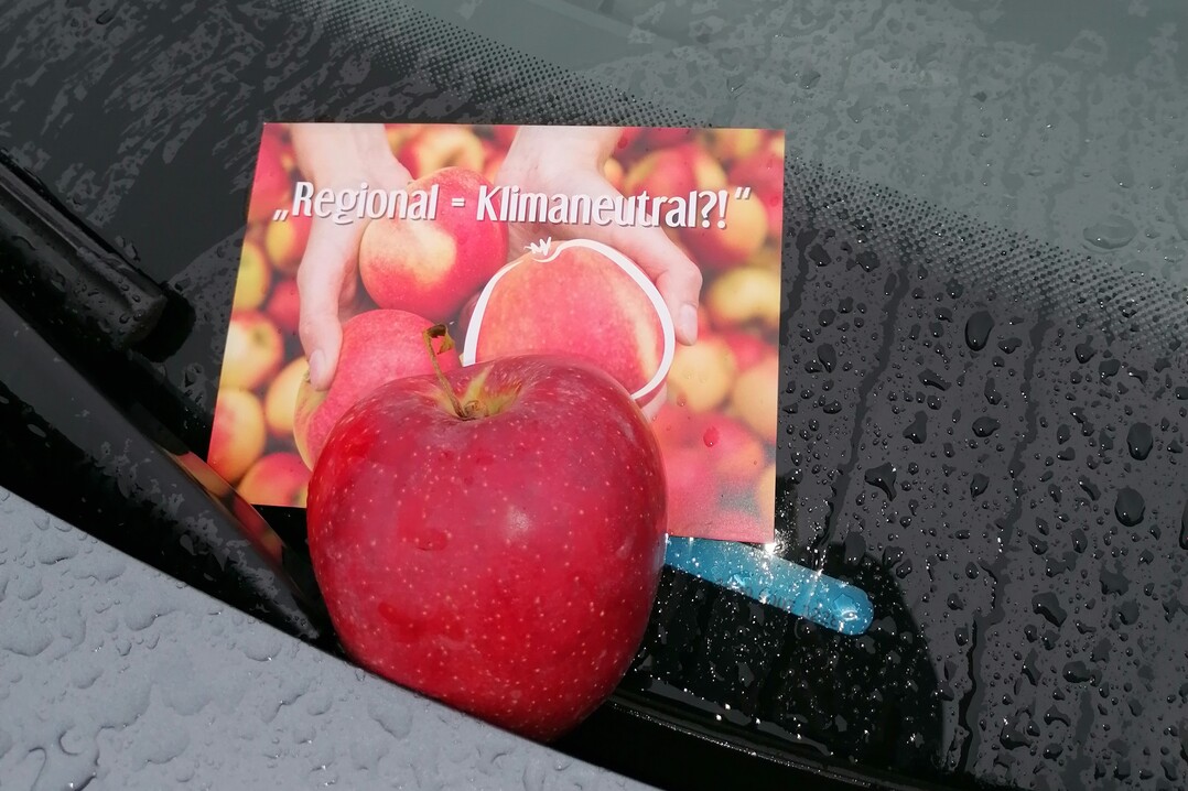 Ein "Vitamingru�" an der Windschutzscheibe.