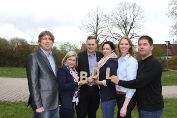 Der neue BDL-Bundesvorstand (v. l.): Daniel Kopperschmidt, Barbara Bisßbort, Sebastian Schaller, Nina Sehnke, Kathrin Muus und Christoph Daun.