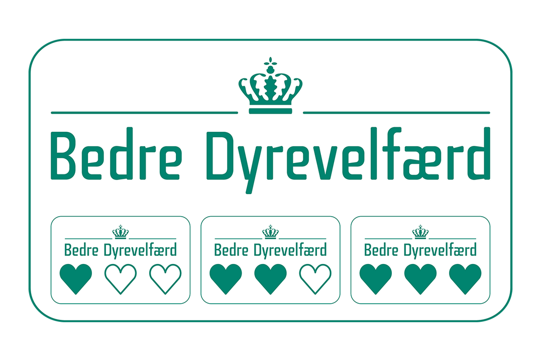 Das staatliche Tierschutzlabel "Bedre Dyrevelf�rd" hat in D�nemark eine hohe Bekanntheit erreicht.