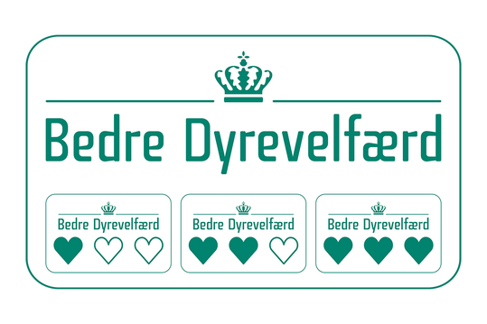 Das staatliche Tierschutzlabel "Bedre Dyrevelfærd" hat in Dänemark eine hohe Bekanntheit erreicht.