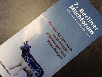 Spannende Themen rund um den Milchmarkt stehen auf dem Programm beim 7. Berliner Milchforum.