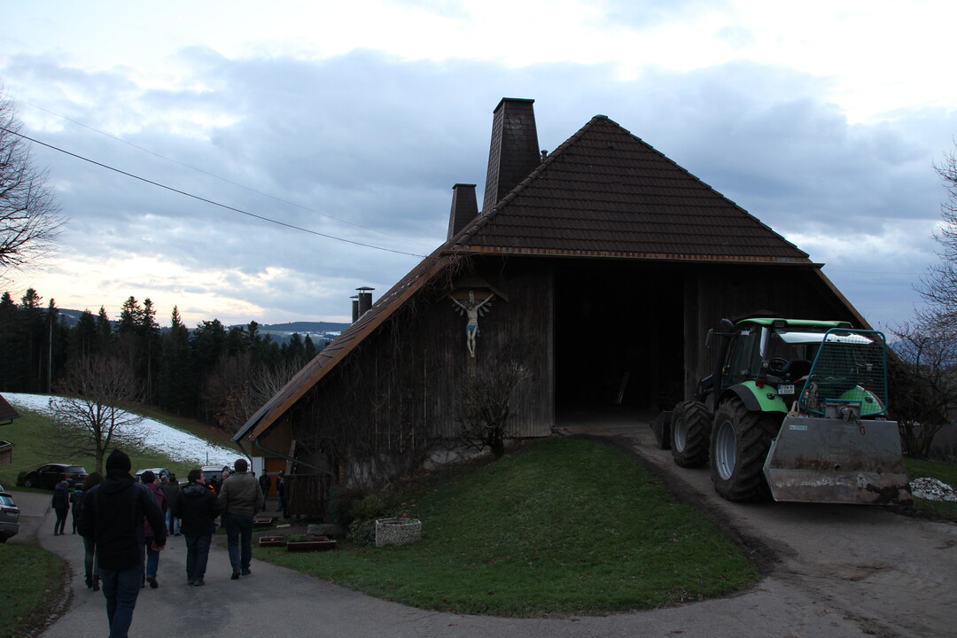 Die Futterscheune auf dem Betrieb von Thomas Herrmann.