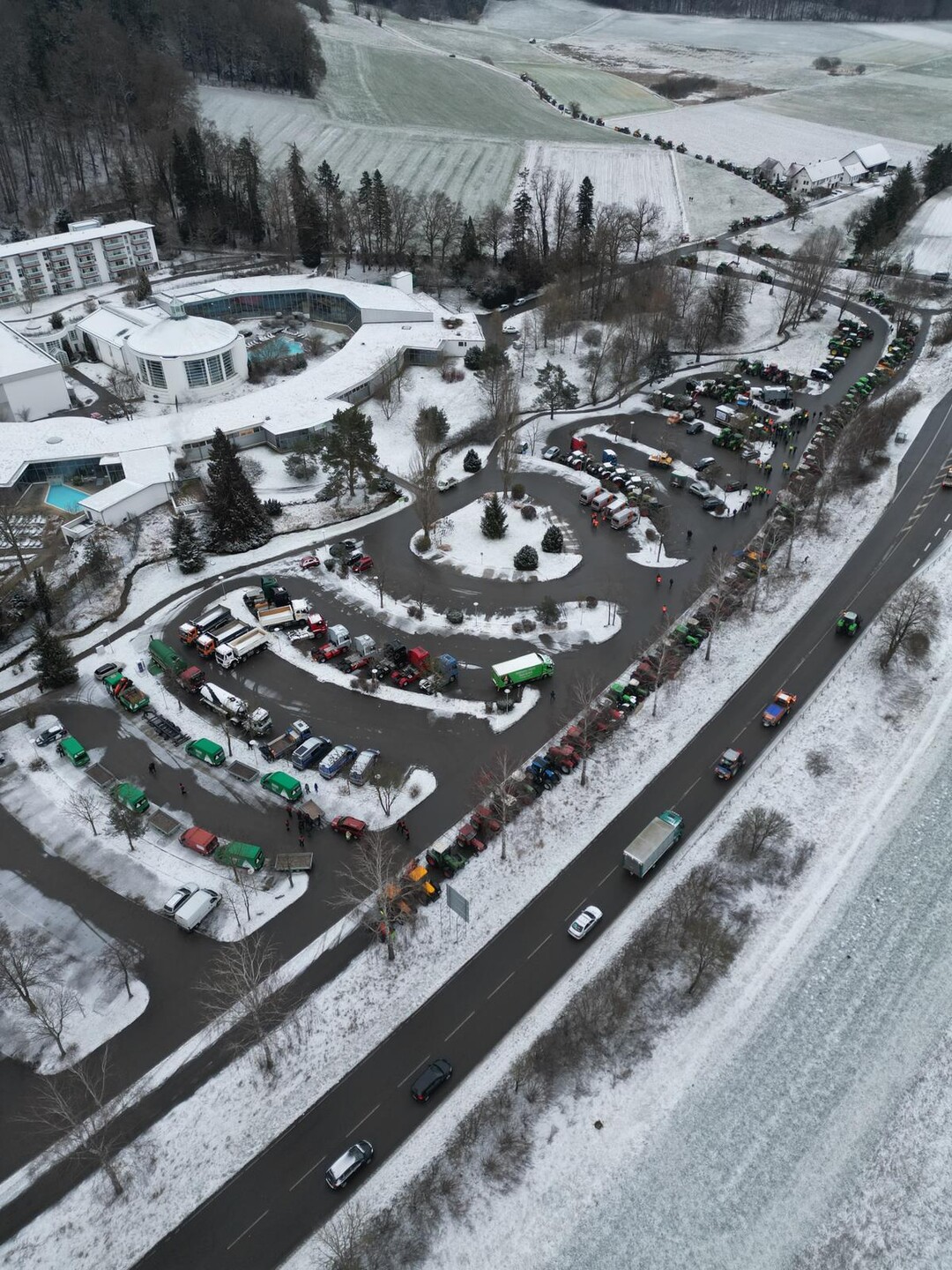 Vom 8. bis 15. Januar 2024 finden in ganz Baden-Württemberg, wie hier in Biberach, und bundesweit Proteste und Demonstrationen von Landwirten statt. Hintergrund sind die geplanten Beihilfe-Kürzungen der Bundesregierung.