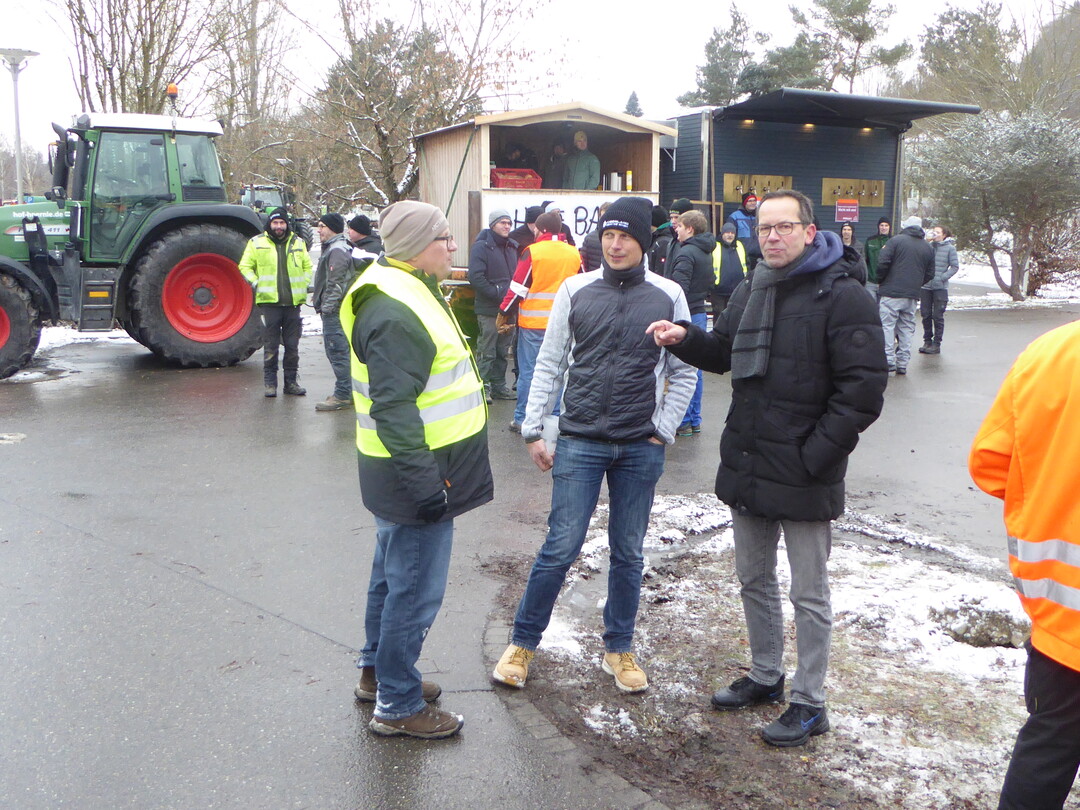 Vom 8. bis 15. Januar 2024 finden in ganz Baden-Württemberg, wie hier in Biberach, und bundesweit Proteste und Demonstrationen von Landwirten statt. Hintergrund sind die geplanten Beihilfe-Kürzungen der Bundesregierung.