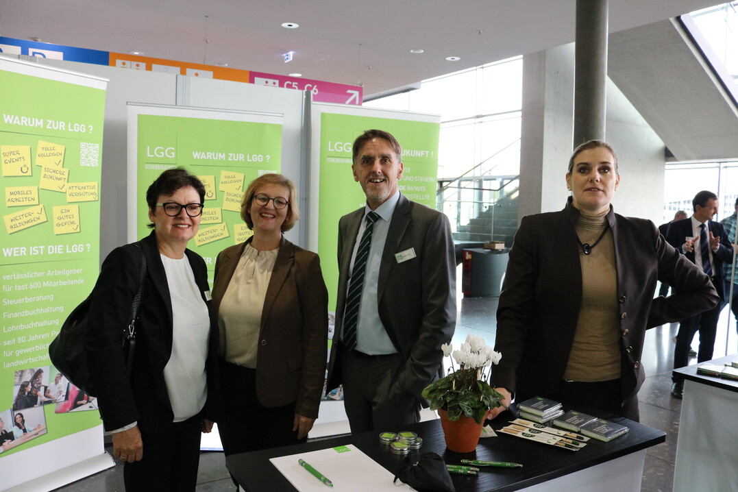 Am Stand der LGG gab es Informationen in Sachen Steuer und Betriebswirtschaft aus erster Hand.