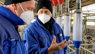 Alois Gerig mit Hansjörg Schrade, Leiter des Bildungs- und Wissenszentrum Boxberg (LSZ).