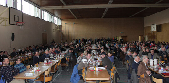 Volle Halle: �ber 300 Milchviehhalter und G�ste zog es am 20. Januar zur Milchtagung nach Amtzell.  