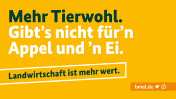 Verschiedene Poster machen auch auf Sozialen Medien auf die neue Kampagne des BMEL aufmerksam. 