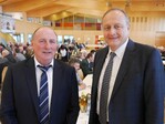 Vor Beginn des Bauerntages - Kreisvorsitzender Ernst Buck (links), Präsident Joachim Rukwied.