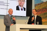 DBV-Vizepräsident Werner Schwarz beim BWagrar-Talk mit Chefredakteur Dr. Heiner Krehl (links) am Eröffnungstag, 27. September 2014, auf dem Landwirtschaftlichen Hauptfest.