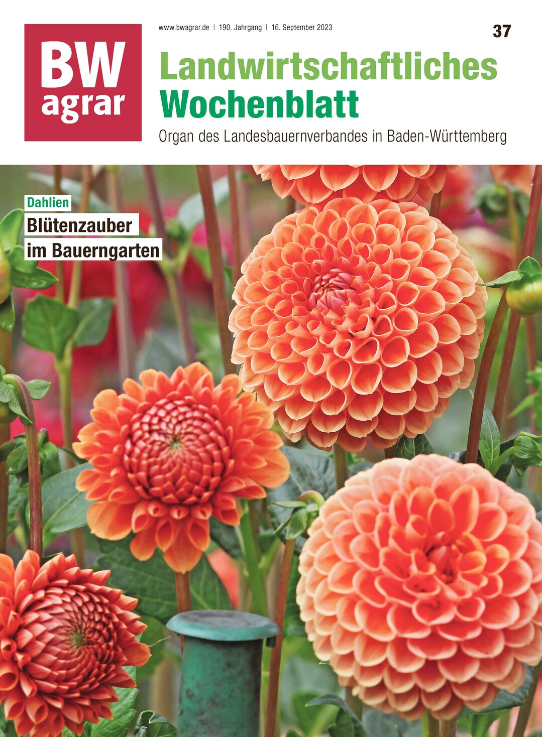 Cover BWAgrar LW 37/2023