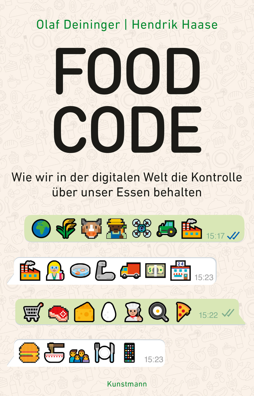 Olaf Deininger/Hendrik Haase: Food Code. Wie wir in der digitalen Welt die Kontrolle über unser Essen behalten. 2021. 264 Seiten, 25,- Euro. ISBN 978-3-95614-433-2. Verlag Antje Kunstmann, München. www.kunstmann.de