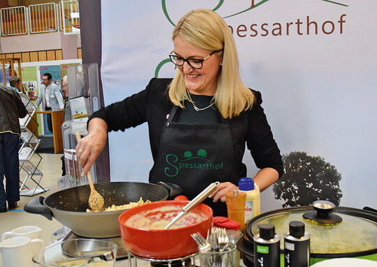 Ein Genuss: die deftigen Pasta- Gerichte mit Brand vom Spessarthof der Familie Jeckel aus Aura.