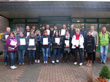 Die Absolventen des Seminars „DLG-Herdenmanager Milchvieh 2015