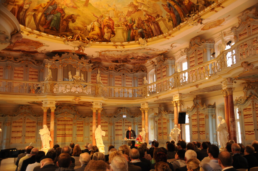 Der Vizepr�sident im Landesbauernverband, Gerhard Glaser, beim Gru�wort.