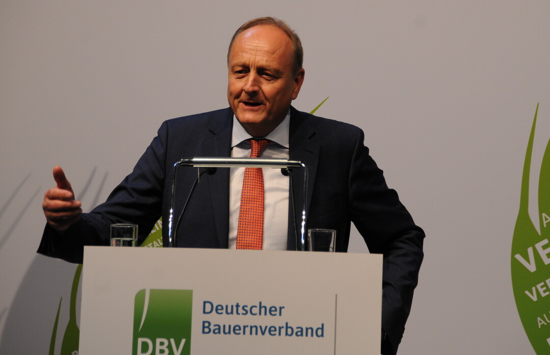 Der Präsident des Deutschen Bauernverbandes Joachim Rukwied