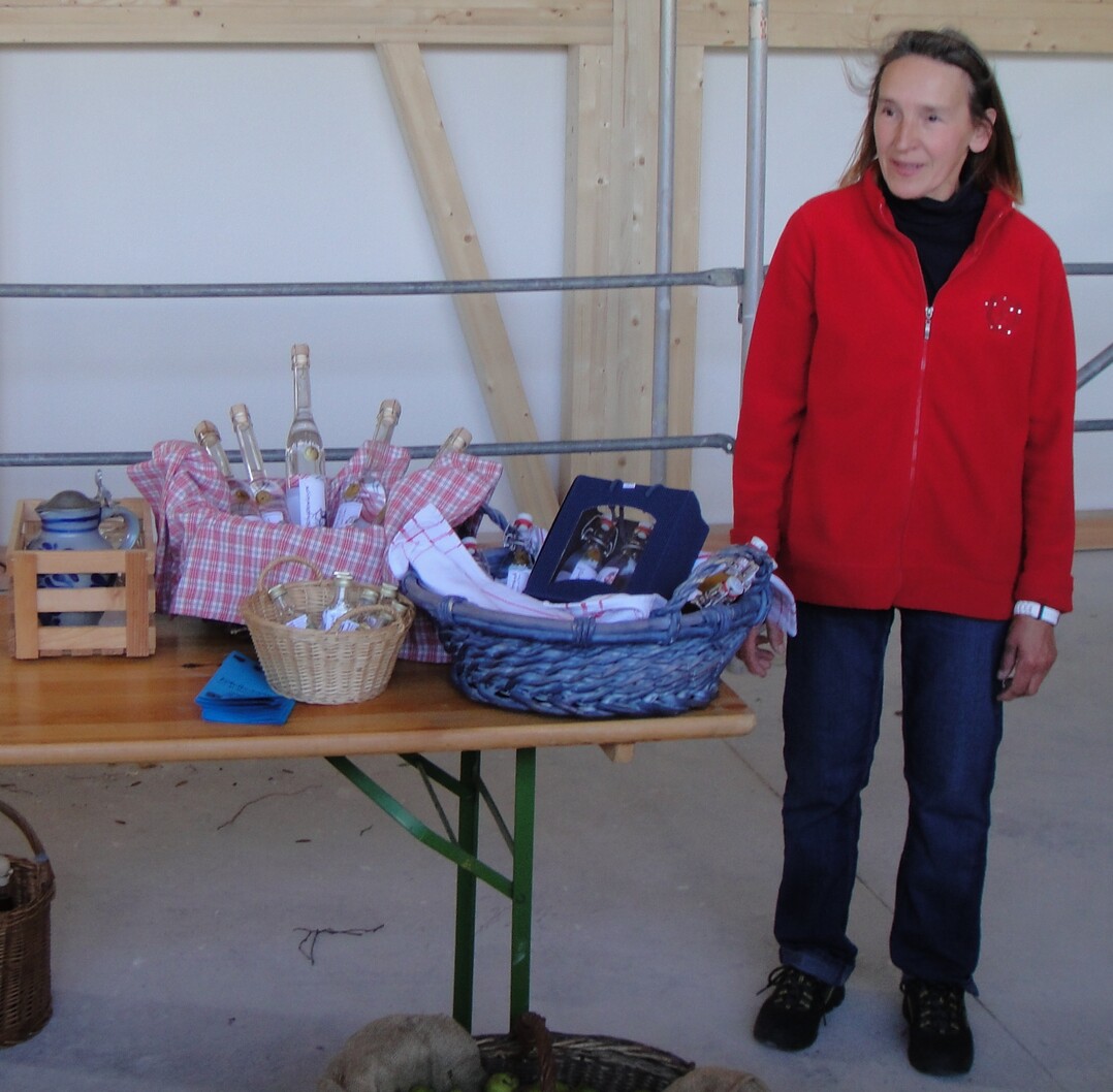 Pr�sentation und Verkostung der Brennereiprodukte mit Annemarie Schietinger.