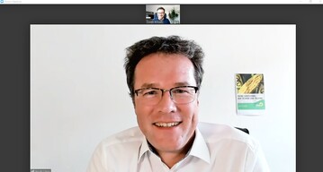 Harald Ebner, B�ndnis 90/Die Gr�nen, im Interview mit Chefredakteur Guido Krisam&nbsp;