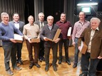 Die für langjähriges Engagement geehrten Ortsobmänner