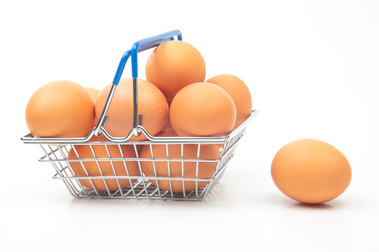 Die Eierpreise sind in der Ukraine auf Rekordhöhe.