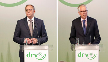 DRV-Pr�sident Franz-Josef Holzenkamp (links) und Hauptgesch�ftsf�hrer Dr. Henning Ehlers