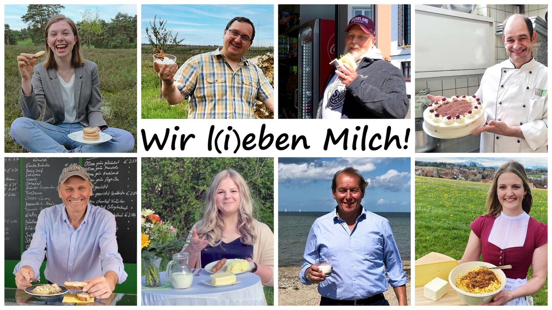 "Wir l(i)eben Milch�. Unter dem Motto stellen begeisterte Milchfans ihre regionalen Milchspezialit�ten vor. Die Collage entstand aus Fotos der beteiligten Bundel�nder.