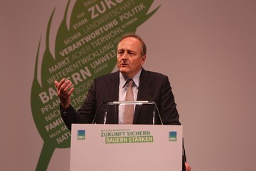 Bauernpräsident Joachim Rukwied bei seiner Grundsatzrede anläßlich des Deutschen Bauerntages 2016 in Hannover