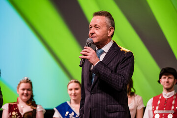 Prof. Klaus Josef Lutz bei der Eröffnung des 10. BayWa-Abends auf der Internationalen Grünen Woche.