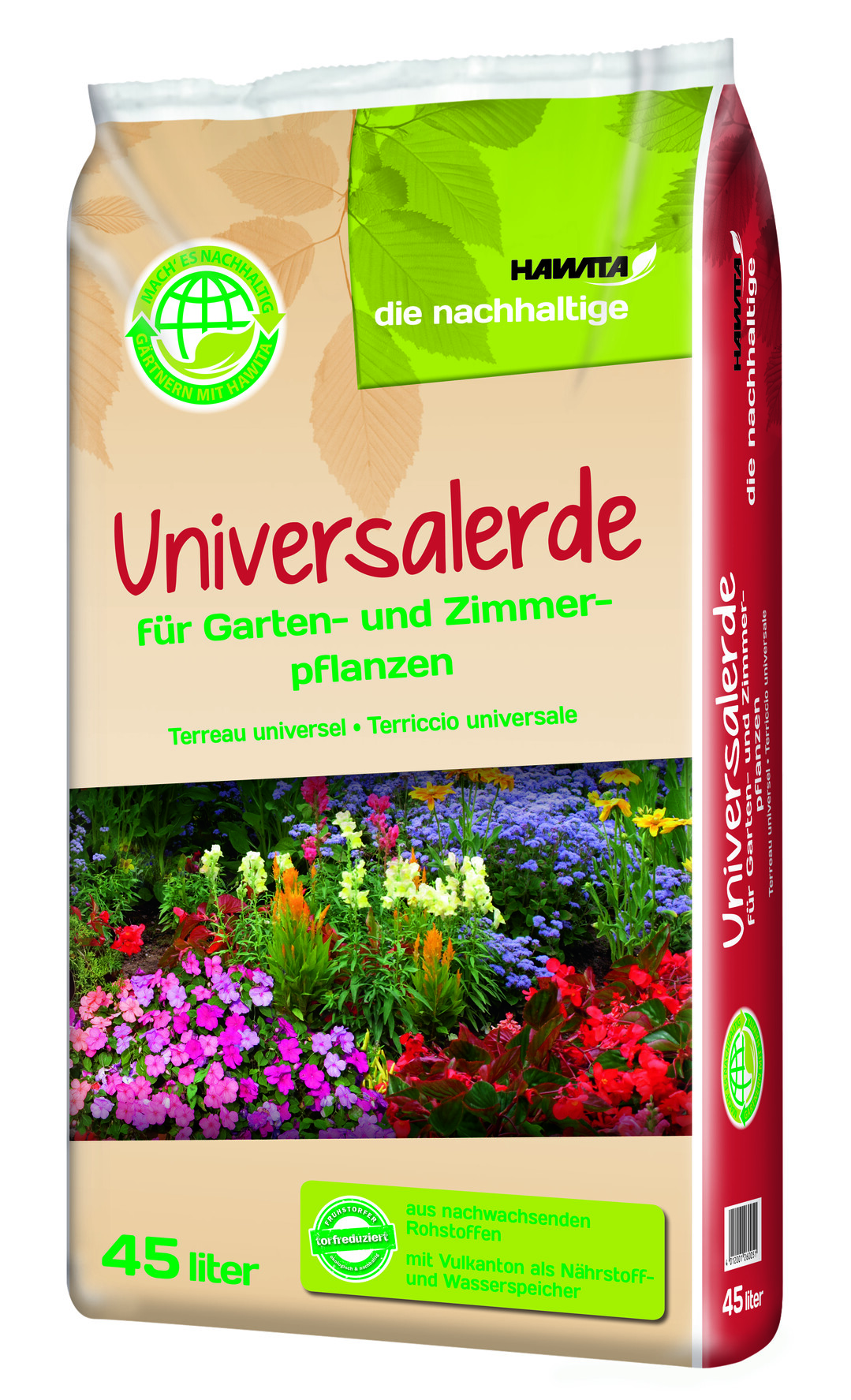 Hawita f�hrt f�r umweltbewusste Hobbyg�rtner die neue Erdenlinie �Die Nachhaltige� ein. Sie ist besonders umweltfreundlich und bietet gleichzeitig bew�hrte G�rtnerqualit�t. �Gerade Hobbyg�rtnern liegt die Natur und deren Erhalt am Herzen�, erkl�rt Hawita-Gesch�ftsf�hrer Simon Tabling. �Mit unserer neuen Produktlinie bieten wir Ihnen eine echte Alternative zu konventionellen Erden, ohne dass Sie Abstriche bei der Qualit�t machen m�ssen.� Das Unternehmen ist sich seiner Verantwortung gegen�ber der Umwelt bewusst. Deswegen geh�ren schon seit Langem ressourcenschonende, torfreduzierte und torffreie Erden zum Hawita-Angebot. Die torfreduzierten Erden der neuen Produktlinie werden mit hochwertigen nachwachsenden Rohstoffen produziert und gew�hrleisten eine sichere Kulturf�hrung. Die Verpackung besteht zu mehr als 80 Prozent aus PCR-Kunststoff (= Post-Consumer-Rezyklaten, aus Haushaltsabfall hergestellte Kunststoffe) und hat eine angenehme Haptik. Zum Start der neuen Linie werden voraussichtlich eine Universalerde, eine Rhododendron-, eine Kr�uter-Obst-Gem�se-Erde und eine K�bel-Mediterrane-Erde erh�ltlich sein.&nbsp;