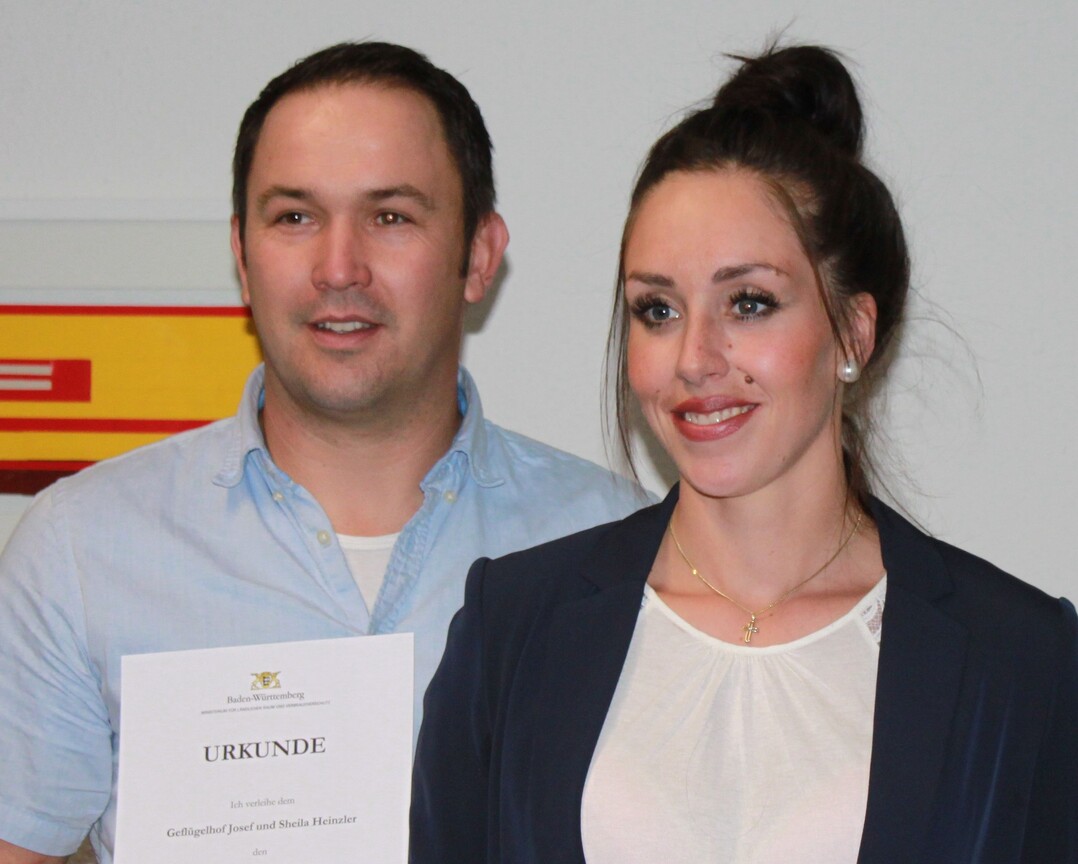 Der Geflügelhof Josef und Sheila Heinzler wird für seine besonders tiergerechte Haltung von Puten ausgezeichnet.