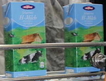 Die Hohenloher Molkerei, hier mit ihrer bekannten H-Milch Range, hat ihre langfristige Qualit�t unter Beweis gestellt.