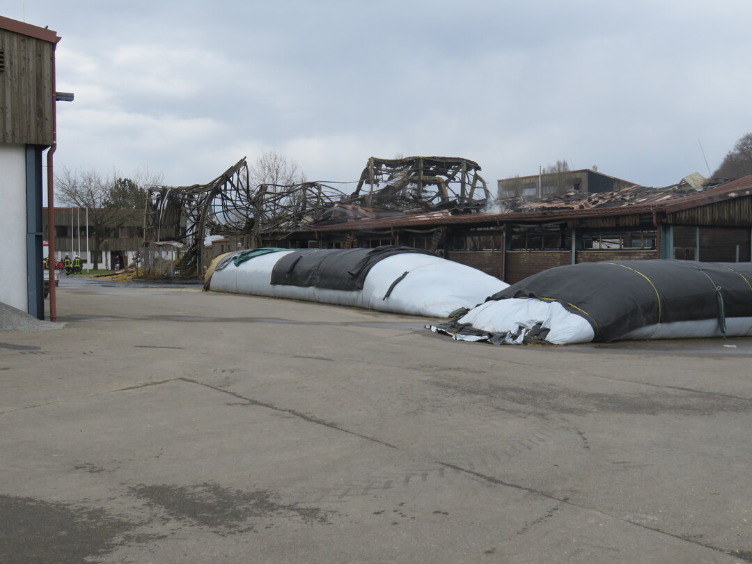 Praktisch im Zentrum des LAZBW auf der Atzenberger H�he in Aulendorf ist das Feuer ausgebrochenn 
