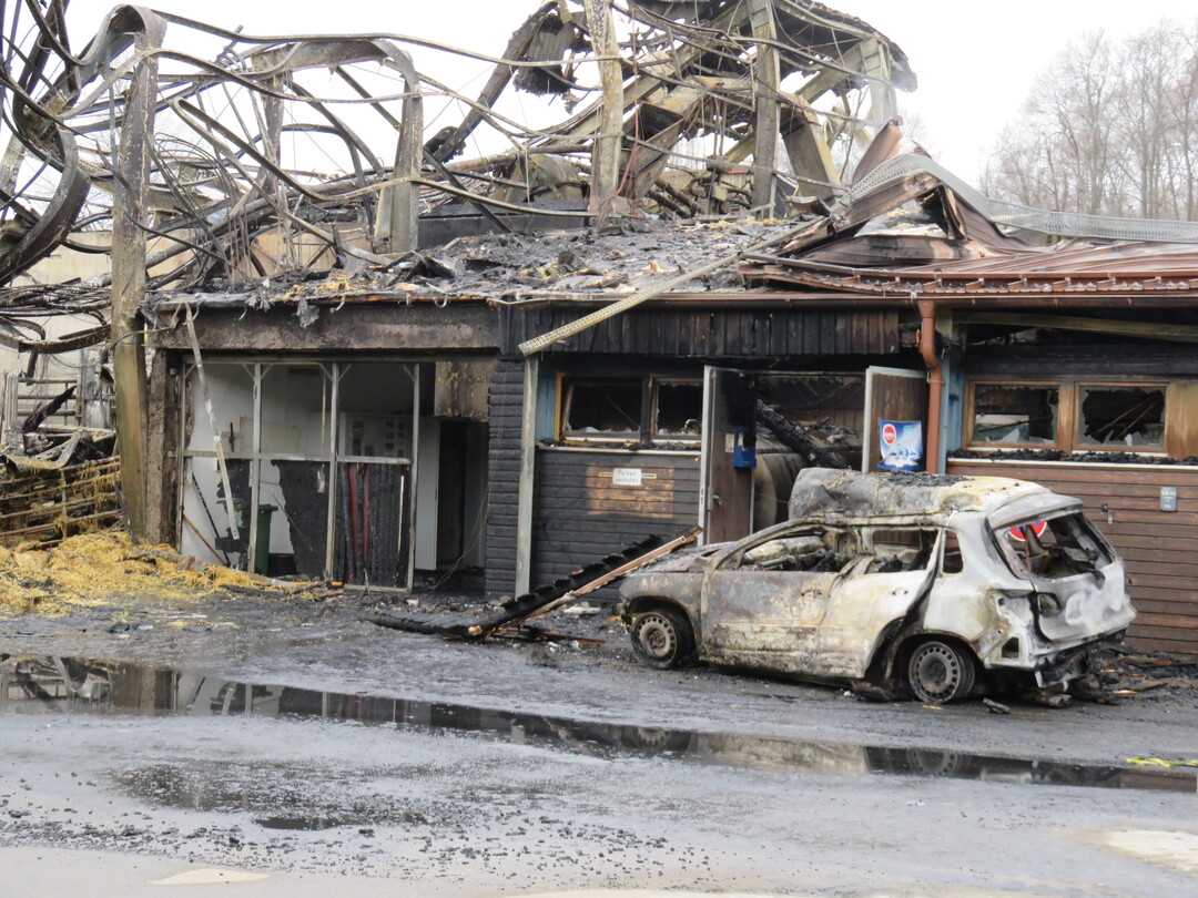 Dieser Bereich ist vermutlich Ausgangspunkt des Brandes