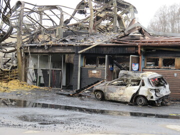 Dieser Bereich ist vermutlich Ausgangspunkt des Brandes