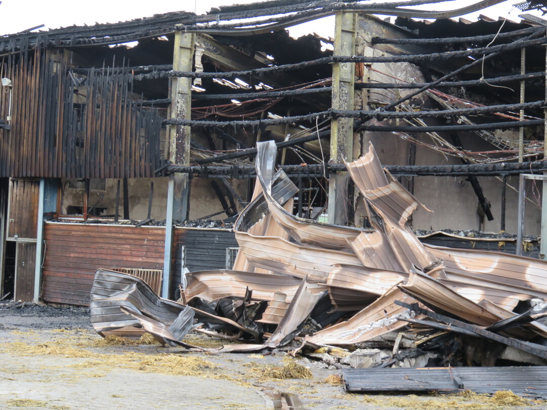 Die enorme Hitzeentwicklung ist sichtbar.