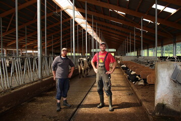 Zwei der Gesellschafter der Gliemenhof GbR: Ulrich Frank und Johannes Kochend�rfer. 