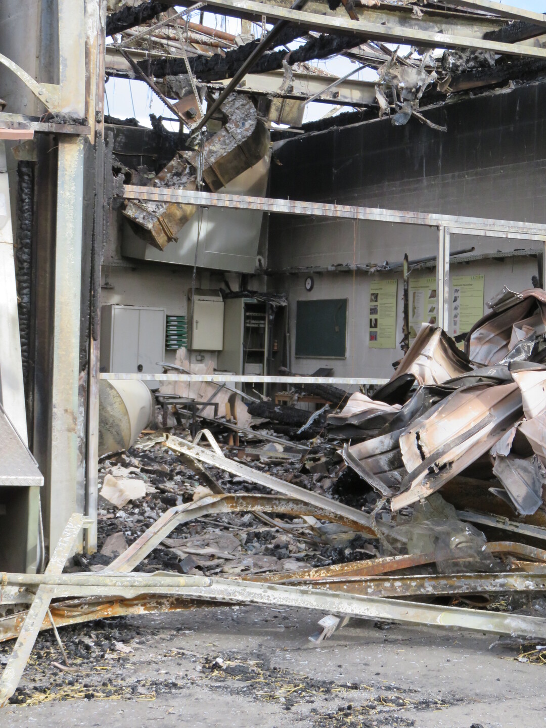 Reste der Fütterungszentrale