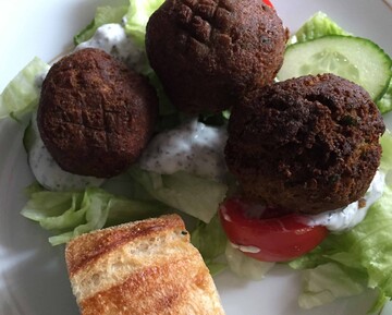 Vegetarische Gerichte, wie hier Falafel, liegen im Trend