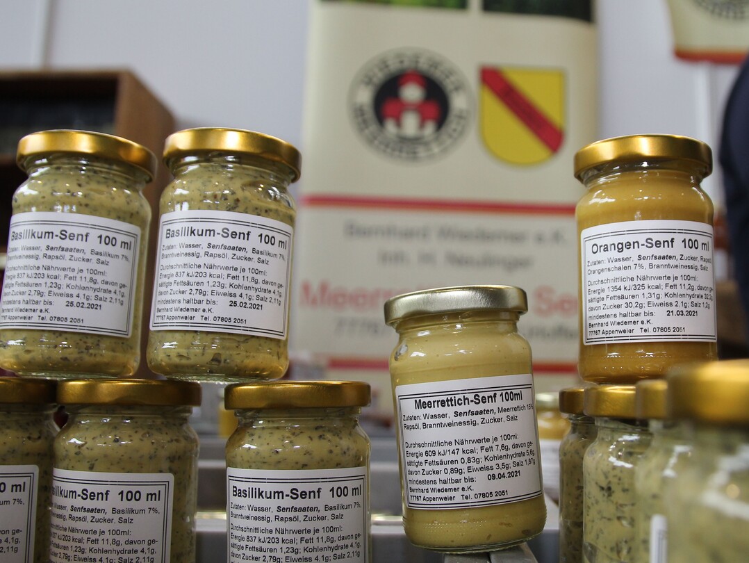 Scharfes Angebot: Senf aus Baden.