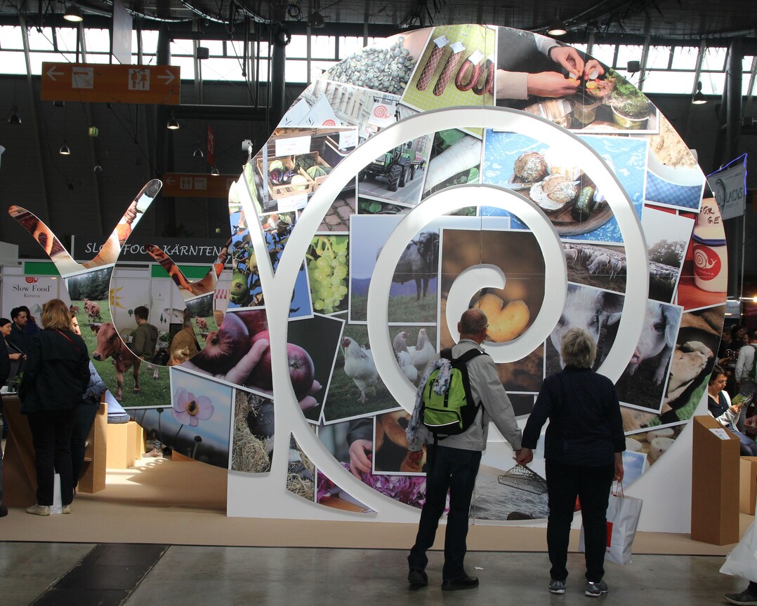 Die Schnecke ist das Markenzeichen der Slow Food Bewegung.