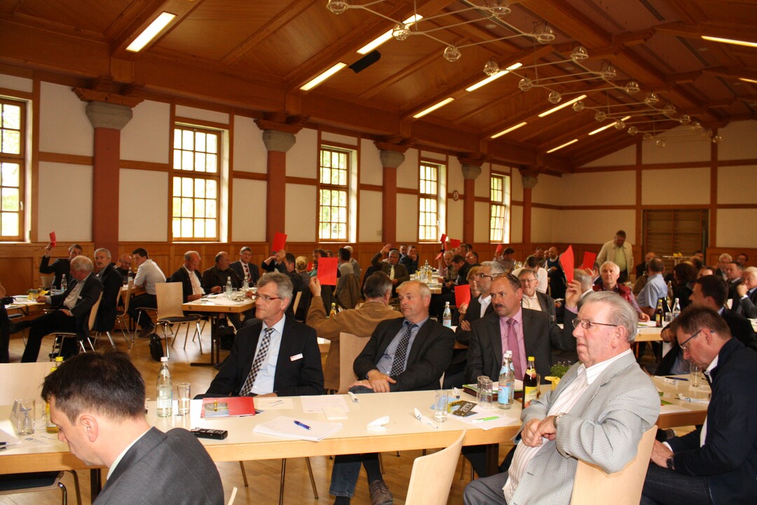 Die Mitglieder des Landesverbandes der Maschinenringe genehmigen den Jahresabschluss 2015 mehrheitlich mit einer Gegenstimme.