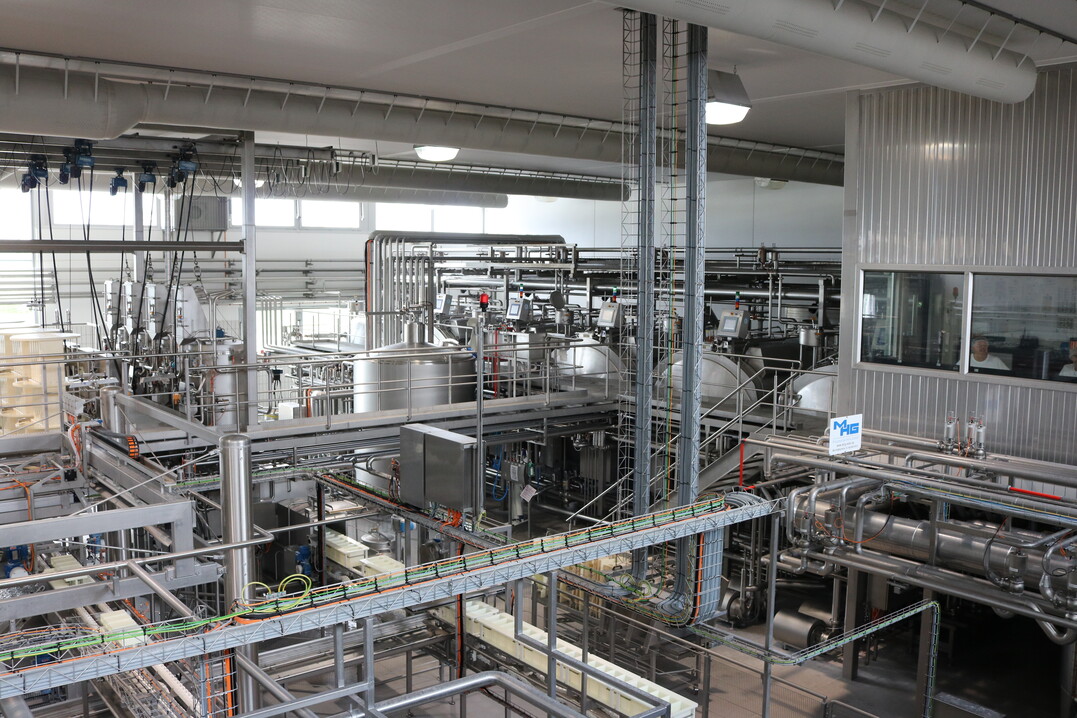 Blick auf die neuen K�sereianlagen