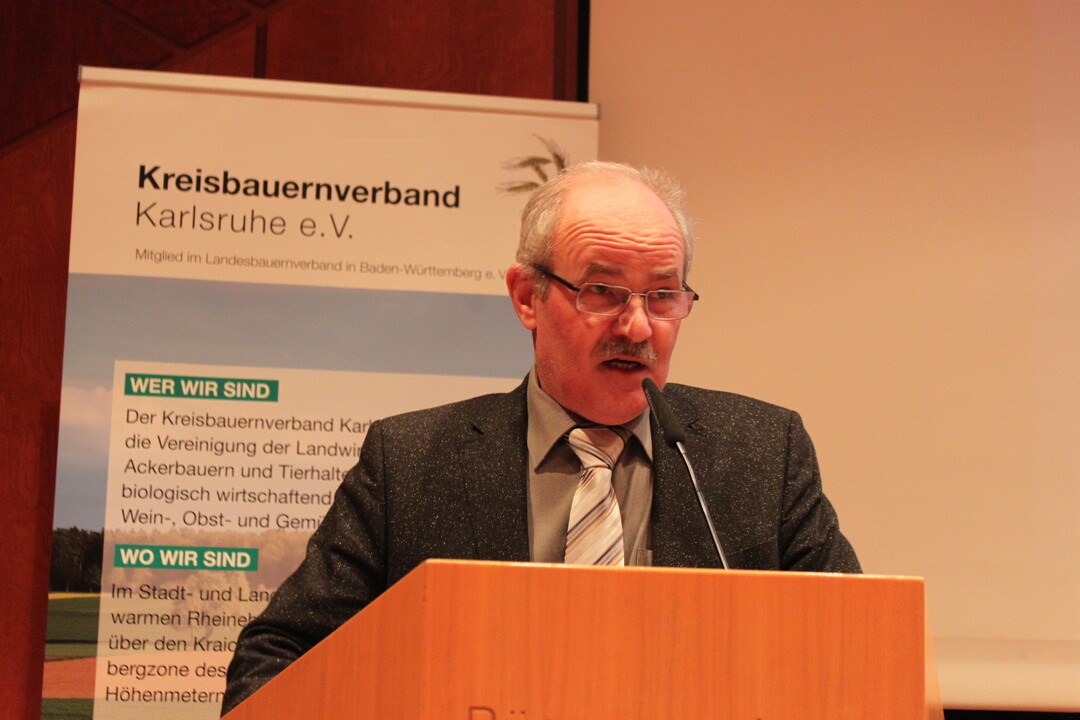 Werner Kunz, Vorsitzender Bauernverband Karlsruhe