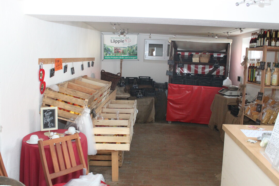 Der Hofladen liegt im Ort
