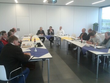 Der LBV-Fachausschuss Vieh + Fleisch zu Gast im Fleischwerk der Edeka S�dwest.