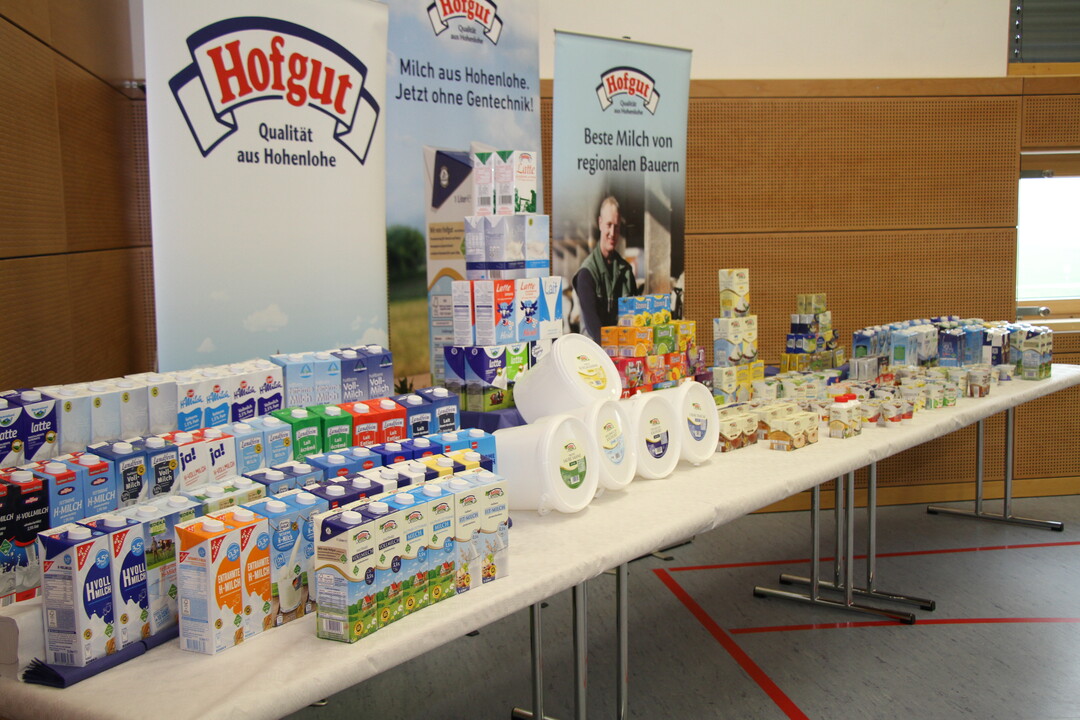 Die Produktpalette der Hohenloher Molkerei ist groß.