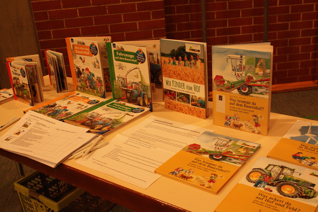 Die Auswahl an landwirtschaftlichen Kinder- und Bilderbüchern.