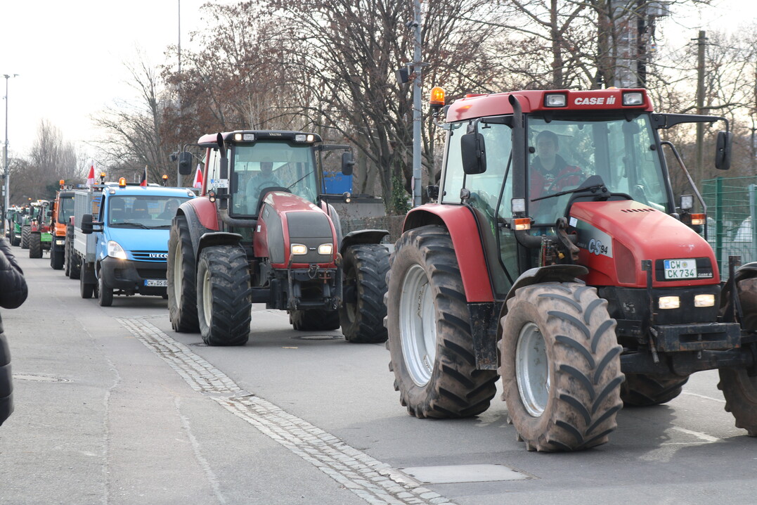 Ordner lotsten die mit Hupkonzerten ankommenden Fahrzeuge zu ihren Parkplätzen.